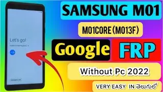 Samsung MO1 Core FRP Bypass ( M013F ) Google Bypass Android 10 frp unlock HussainInfoTechTelugu