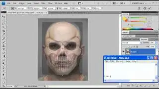Photoshop skull effect