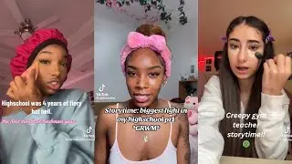 GRWM & Juicy Storytime TikTok Compilation: High School Scandals and Secrets #grwm #highschool