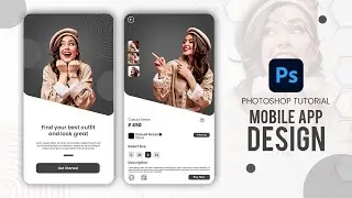 Mobile App Design | UI UX Design in Photoshop Tutorial
