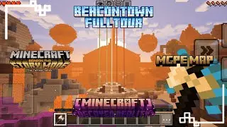 Minecraft Story Mode Season 2 BeaconTown Map For Minecraft PE / Bedrock 1.21+ Gameplay No Commentary