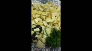Mixed vegetables curry and mini singara