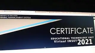 Tutorial: INSET2021, How to download Certificate of Recognition?