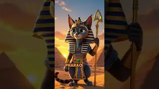 🏺 Pharaoh Cat Rules Egypt! | Ancient Cat King 🐾👑 #shorts