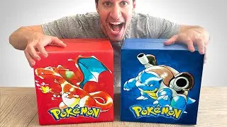 RED vs BLUE Pokemon Mystery Box!