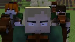 Erwin's Last War Scream (Animation - minecraft) - Attack on titan