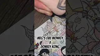 Meg's Evil Monkey x Donkey Kong #wicky #familyguy #satisfyingart #drawing #evilmonkey #donkeykong