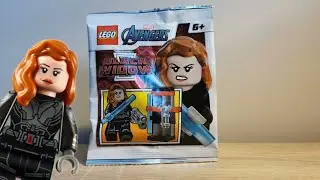 Lego Marvel Black Widow Lego Polybag Unboxing Stop Motion