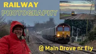 Rainy Day Railway Photography at Main Drove Crossing nr Ely