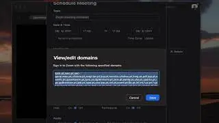 Create a zoom metting restriced to ipb users