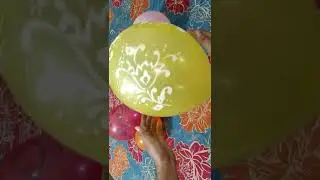 flower balloon popping short #shorts