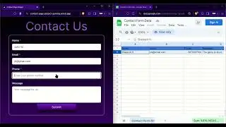 Contact Page Project | NextJS | ReactJS | Google Sheet | Web Dev