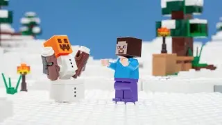 The Snow Hideout - LEGO Minecraft - Stop Motion Mini Movie