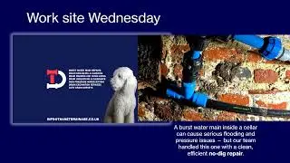 Work site Wednesday Thanet Drainage Water Main Cellar Repair