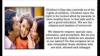 Speech for Children's day | Children's day (Bal Diwas) speech in English