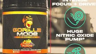Gorilla Mode Pre Workout Review INSANE Pumps Focus & Energy