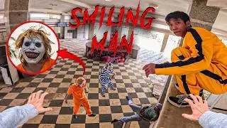 SMILING MAN IN REAL LIFE ESCAPE 02.0 | Horror Parkour Pov Short | Bubbles 3Run