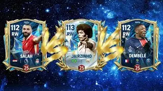 BATTLE PLAYERS: Mohamed Salah 108 RW 🆚 Jairzinho 109 RW 🆚 Ousmane Demb&eacute;l&eacute; 108 RW