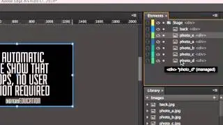 Edge Animate Auto Slide Show Part 1