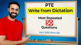 PTE Listening Write From Dictation | Real Exam Prediction April 2025 Part 2 | VLE