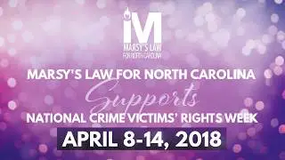Marsy's Law for North Carolina Supports National Crime Victims' Rights Week 2018