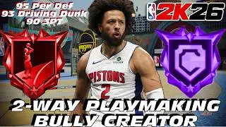 NEW 6'6 2-WAY PLAYMAKING BULLY CREATOR BIG GUARD! MAKE THIS POINT GUARD BUILD TO CONTROL NBA 2K26!
