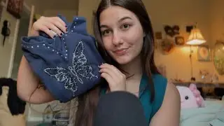 Thrift Haul w/ Fabric Sounds *because i&rsquo;m so ready for fall* ASMR 🍁