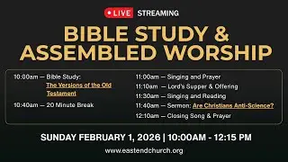 Are Christians Anti-Science? | Sunday Church Live-Stream