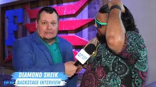 Diamond Sheik backstage interview at 1 Fall Wrestling Vs Trevor Blackwell The Warden Jimmy Wild