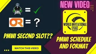 PMWI SCHEDULE & FORMAT 😍| OR eSports 2nd slot???? 😎 | Probable schedule and format |#pmwi #pmwl