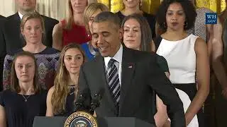 President Obama honors UConnecticut Women's Basketball Team