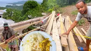 Putting Up Jamaica sunrise Tv Airbnb Decking For The Porch/veranda Ackee & SaltFish For Lunch…
