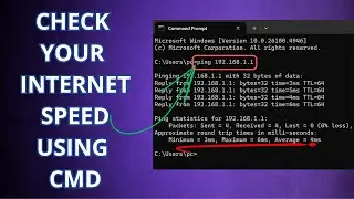 How to Check Internet Speed using CMD in windows 11