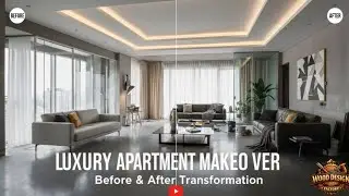 Luxury Apartment Transformation: Boring To High-End Interior! 🏠✨ #wooddesignfactory