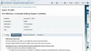 MCITP Exam 70-685 - Windows 7 Enterprise Desktop Support Technician Training - Introduction