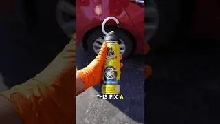Работает ли Fix-a-Flat на самом деле? 🤔🚗 Посмотрите перед покупкой! #CarHacks #shorts #AutoRepair...