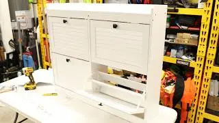 GarveeHome Large Shoe Storage Cabinet with 4 Flip Drawers, Narrow Shoe Cabinet for Entryway with