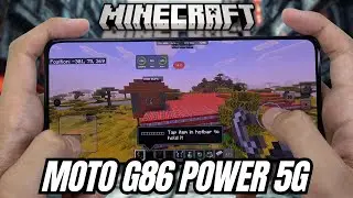 Motorola Moto G86 Power test game MineCraft | Dimensity 7400