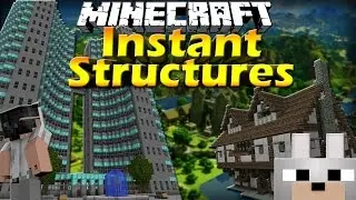 Обзор мода Instant Structures 1.7.10 для Minecraft &mdash; ВОЗНИКАЕТ В ЗДАНИЯХ!