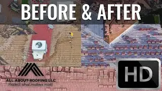 Before and After Tile Refelt Job || All About Roofing, LLC
