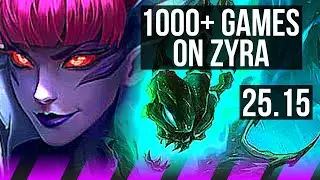ZYRA & Twitch vs THRESH & Tristana (SUP) | 1000+ games | EUW Master | 25.15