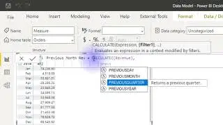 42. Calculating previous month values with PREVIOUSMONTH function