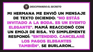 Mi hermana no me invitó a su boda, un 