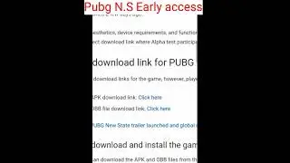 pubg new state early access #pubg2 #pubgnewstate 😱😱#playerknowsbattleground