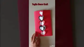 Make a Cute Love card &hearts;️ for Valentines Day  #shorts #youtubevideo #shortsfeed