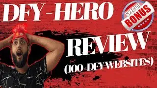 DFY Hero Review, Demo and Bonus ⭐Get 100 DFY Websites Instantly -Watch Full DFY Hero Review -⭐⭐⭐⭐⭐