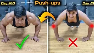 Push-ups  कैसे   मारे  💪how to build chest  by  push-ups  Ankit fitness #motivation #push-ups 
