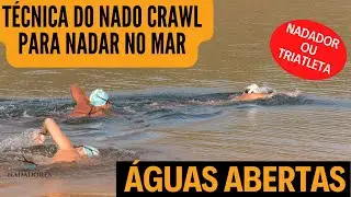 T&eacute;cnica do nado crawl para nadar no mar