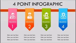MS PowerPoint tutorial: Learn to create 4 point infographic for presentations | Best PPT templates
