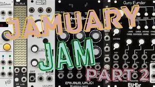 Eurorack Beats in 53hp #2:  Jamuary Session - Bela.io - Gliss, Erica Synths Sample Drum, Data Bender